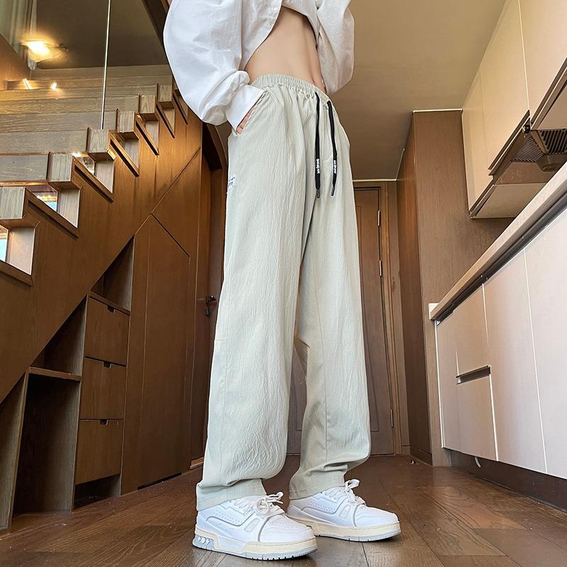 

Рубашки и меньше одежды, спортивные брюки мужские летние тонкие свободные и слегка зауженные мужские брюки дышащие повседневные брюки 4XL