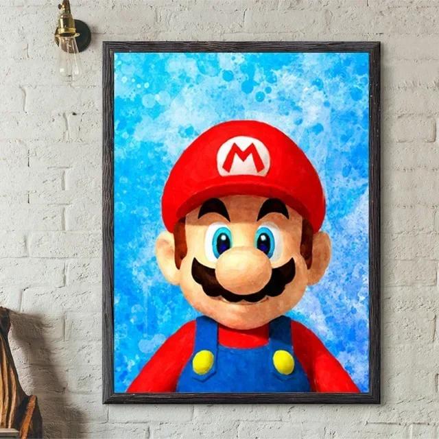 Super Marios Bros Poster Anime Luigi Yoshi Room Wall Canvas Painting Posters Kawaii Background Decoration Art Wall Pai