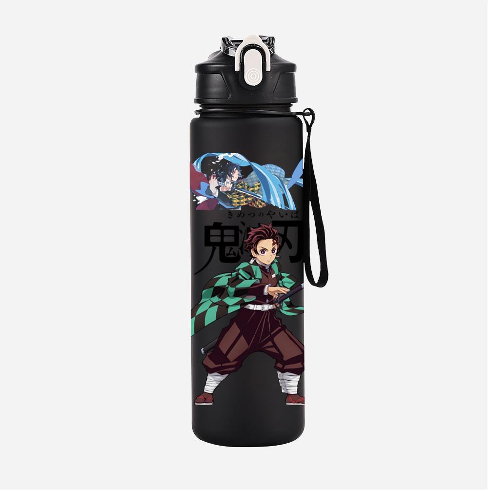 Anime Demon Slayer Printed Large Capacity Water Cup Demon Hunters Outdoor Portable Drinking Bottle for Boy Girl Gift
