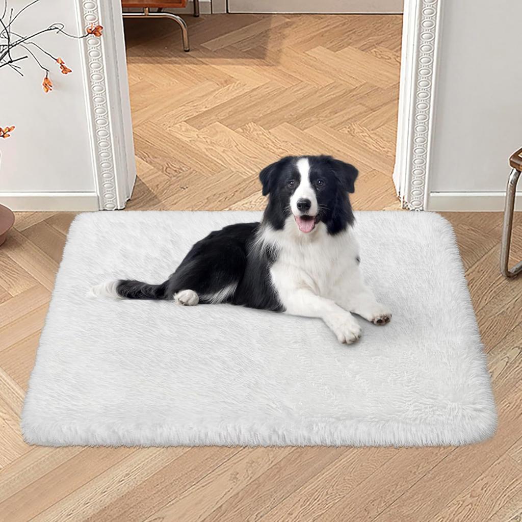 Silk And Wool Carpets Are Soft And Do Not Shed Easily. Pet Supplies Are Comfortable, With Long Plush Dog And Cat Bed Mats