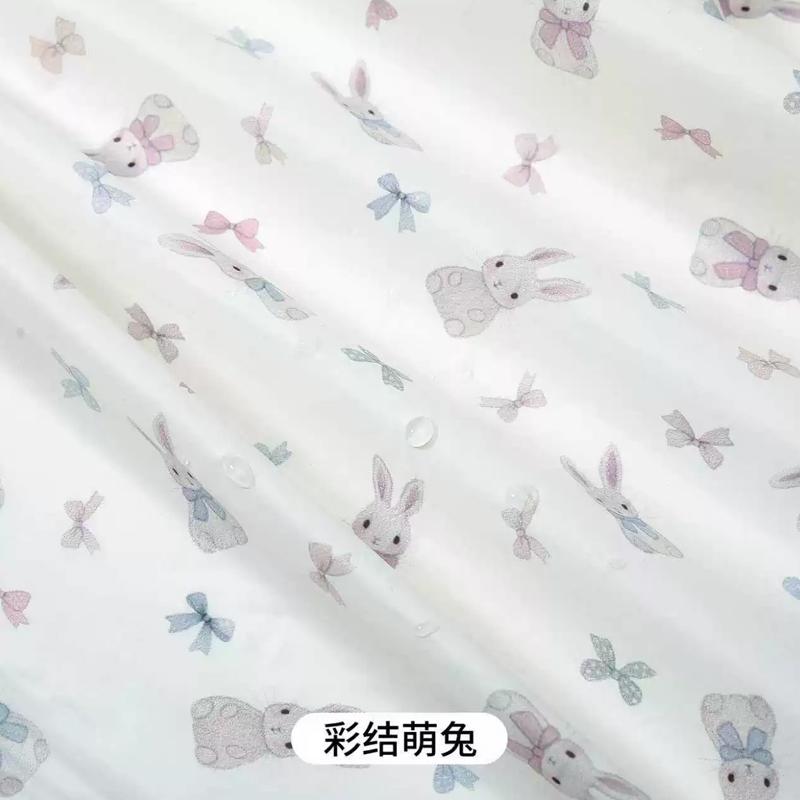 0.5m/1m/2m Thin Waterproof Down Jacket Printed Fabric for Winter Vests Children's Clothing Decorative Cloth DIY Sewing Fabrics