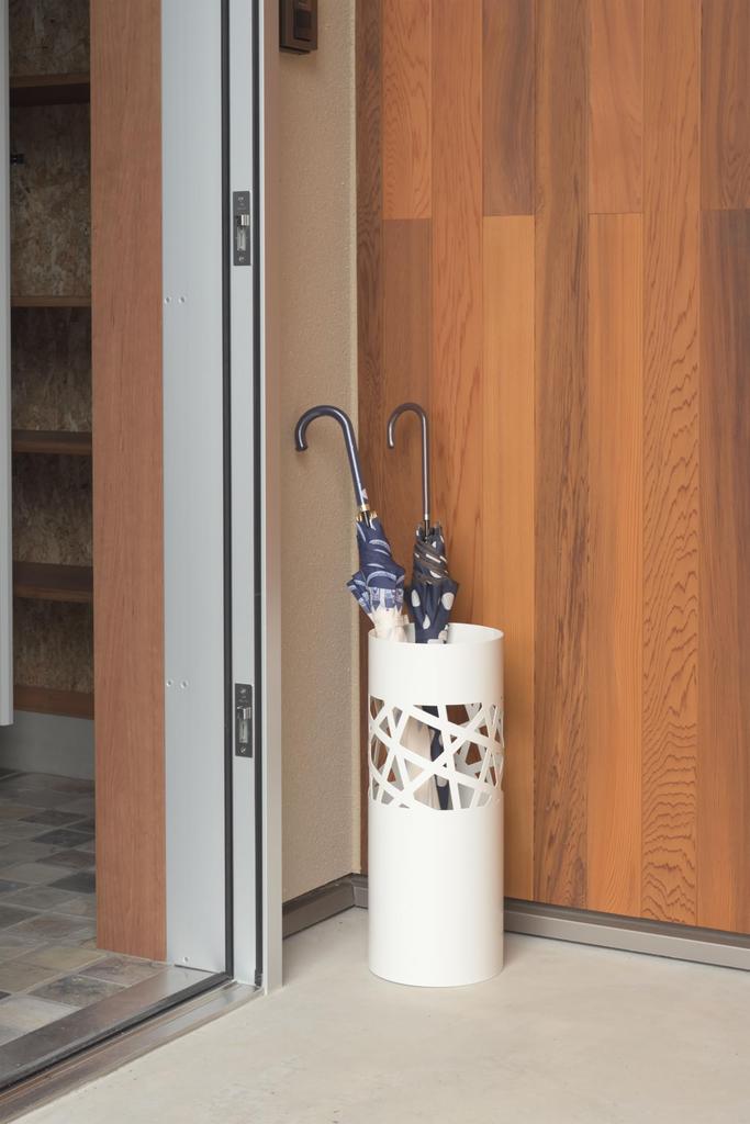 Azumaya-kk Umbrella Stand, White, Width 19.5 x Depth 19.5 x Height 49cm (LFS-181WH)