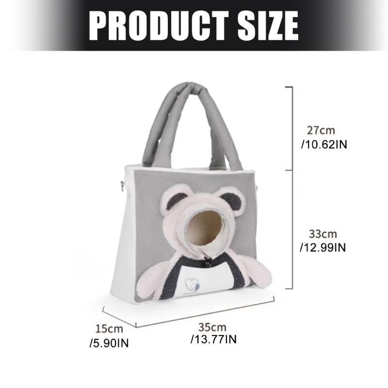 Comfortable Canvas Pet Carriers Bag with Open Top Design For Small Dog And Cats Shoulder Bag For Easy Carry Daily Outings