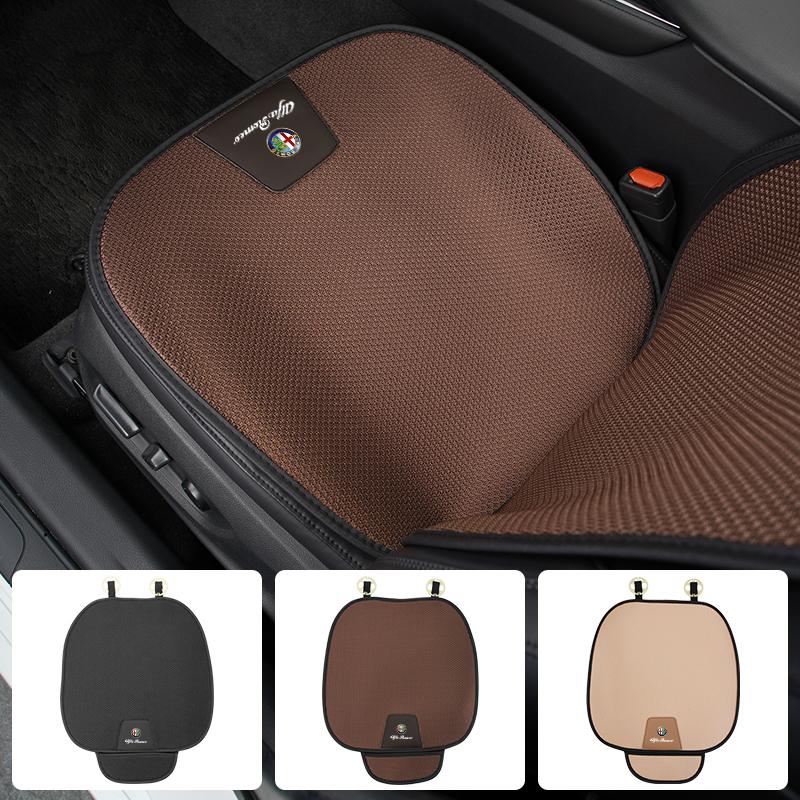 Car Breathable Ice Silk Seat Cushion Non-slip and Wear-resistant Auto Accessories For Alfa Romeo Giulietta 159 147 156 166 Mito duw753