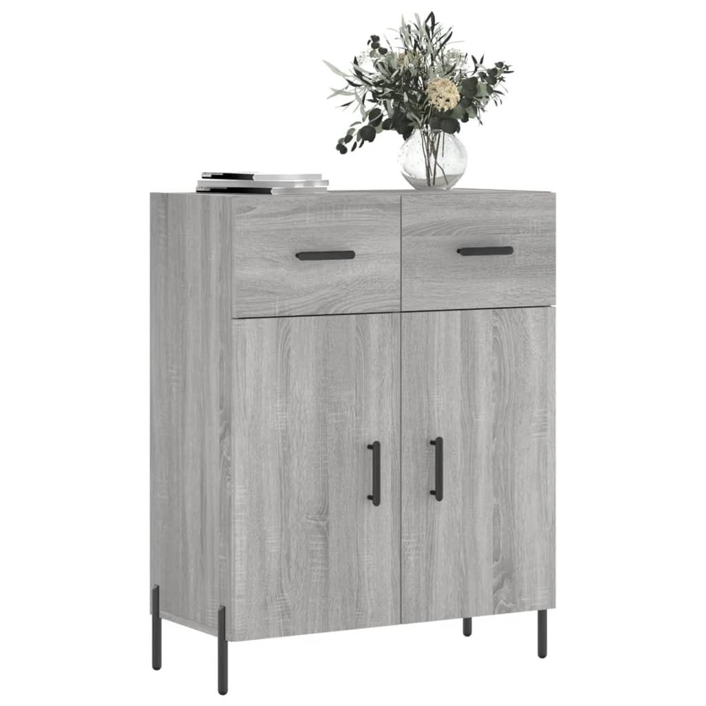 Sideboard Gray Sonoma 69.5 X 34 X 90 Cm Particleboard