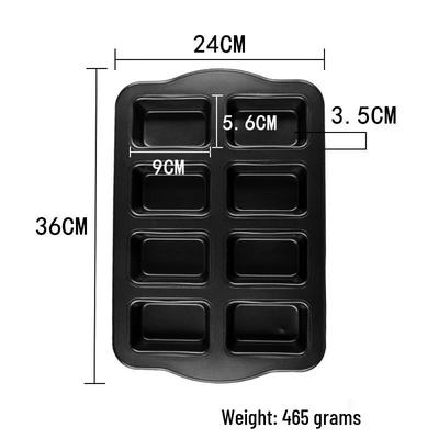 MDNG 8-Cavity Non-stick Brownie Baking Pans - Set of 2