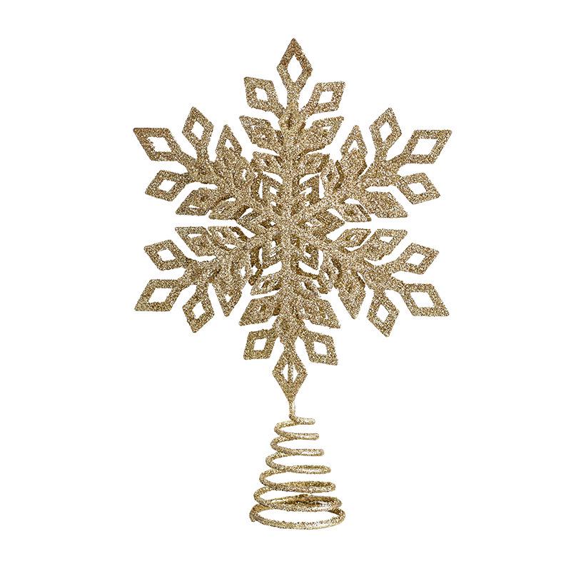 Luminous Wrought Iron Seven-Pointed Star LED Christmas Tree Topper