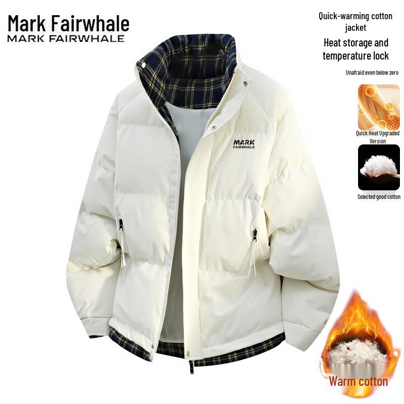 Mark Fairwhale Men's Winter Stand Collar Cotton Jacket
