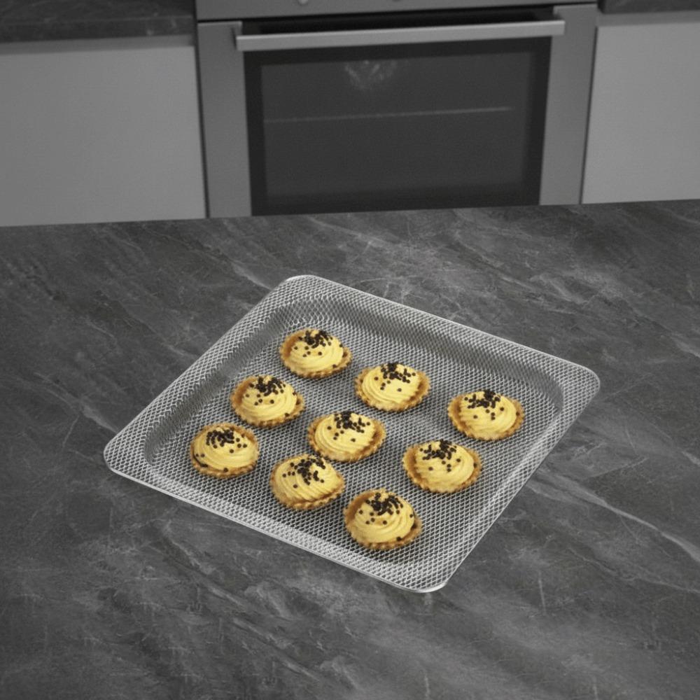 Stainless Steel Air Fryer Grill Tray Square Grill Rack Easy To Clean Oven Baking Basket Home