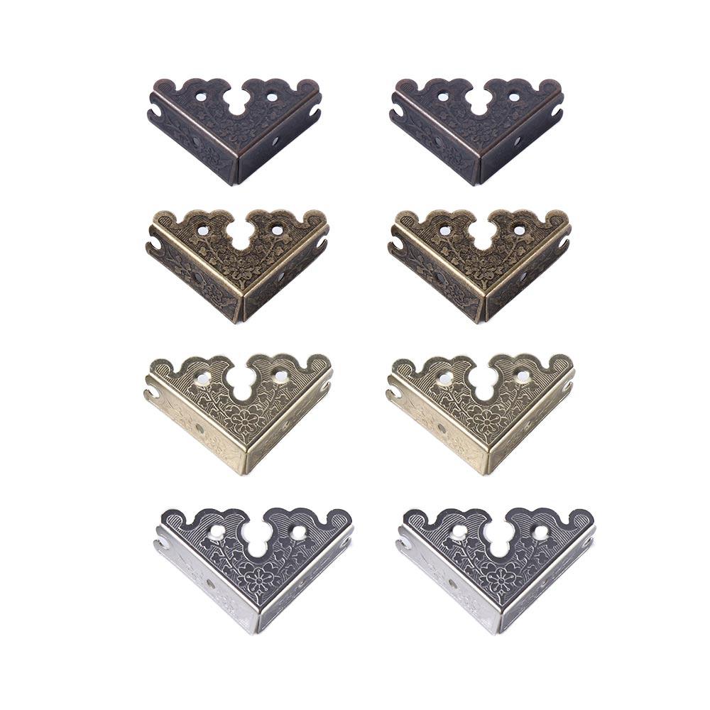 Nails Jewelry Box Guard Corner Protectors Furniture Hardware Corner Brackets Decorative Protectors