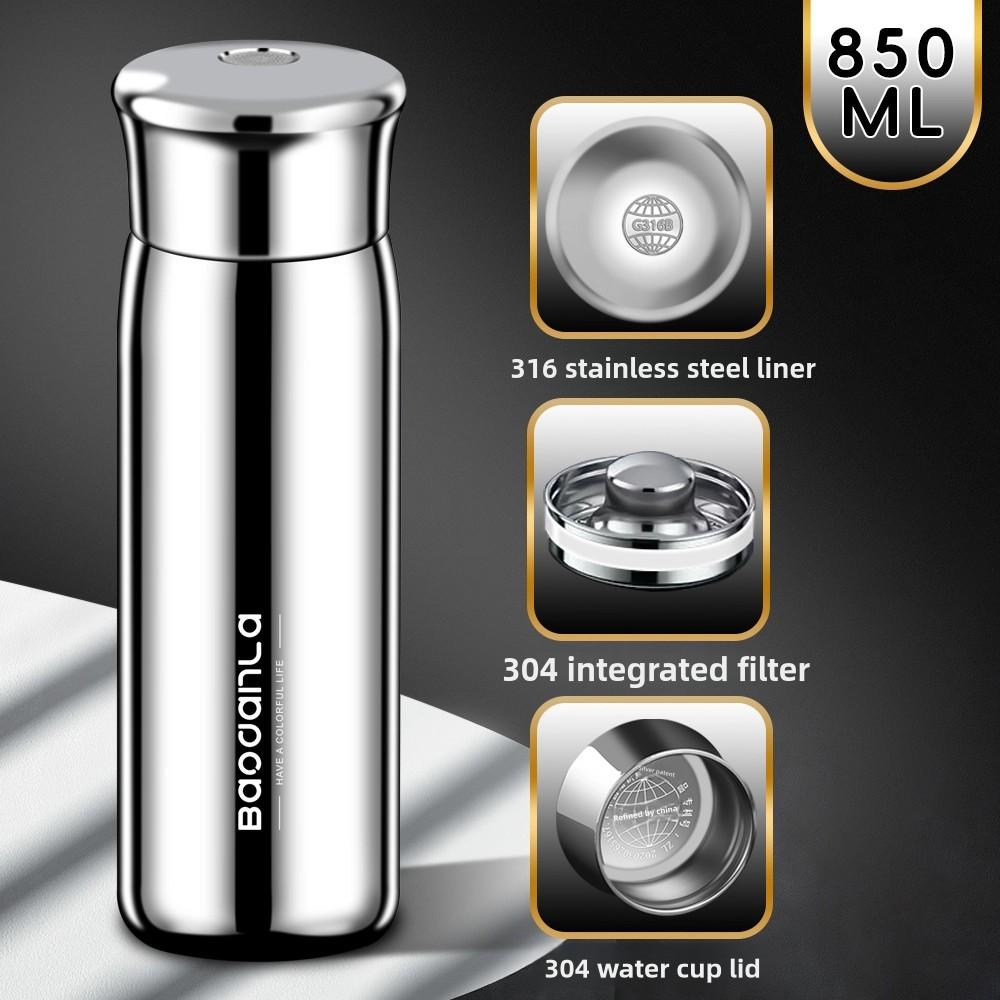 550 /850ml 28.75 Ounce Coffee Thermos | Thermal Water Bottle for Tea Hot & Cold Drinks Stainless Steel Vacuum Sealed Insulated T