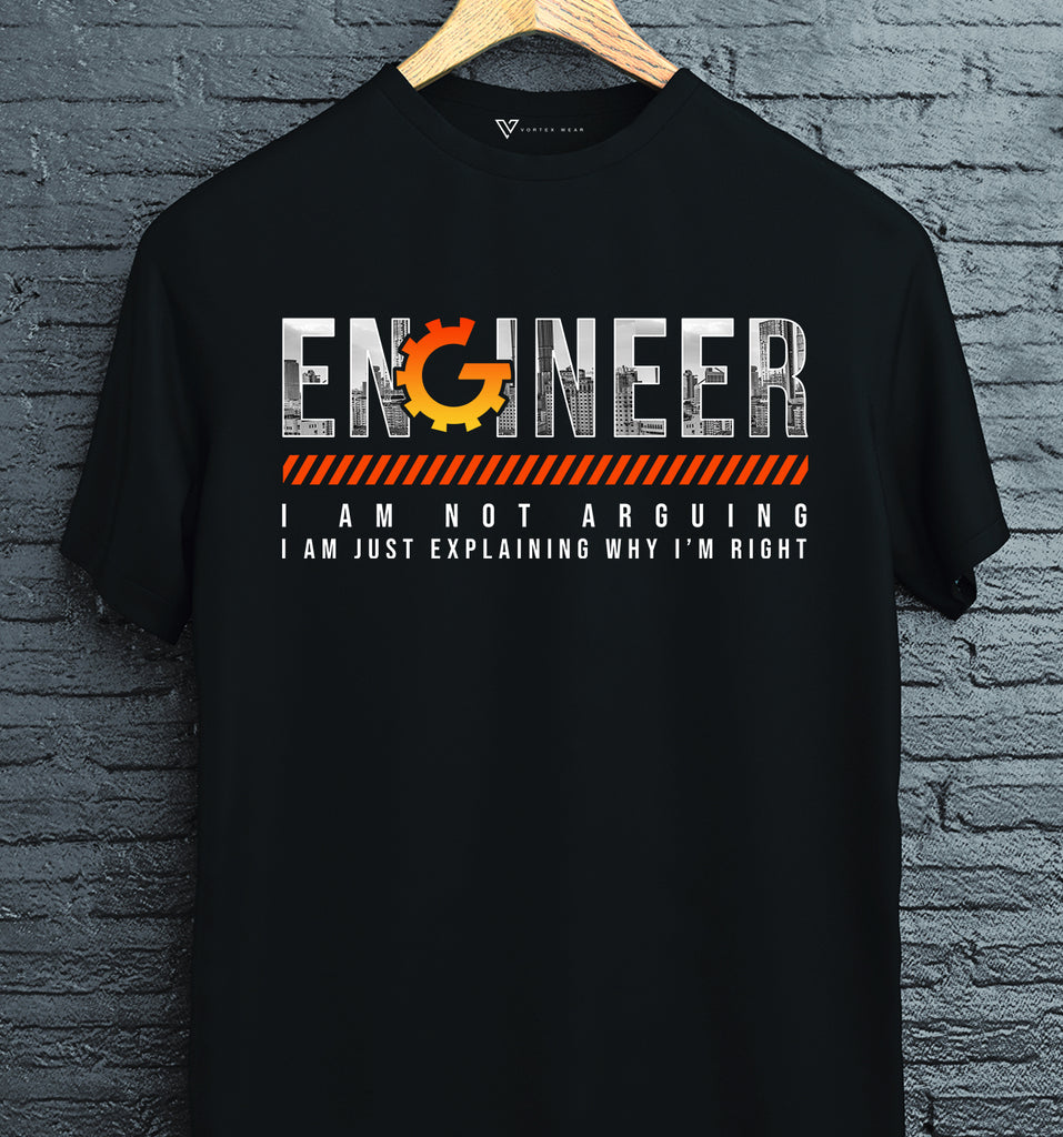 Im Not Arguing Im Just Explaining Why Im Right Engineer TShirt 100 Cotton ONeck Summer Short Sleeve Casual Mens Tshirt S