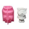 Handmade Silicone Mould Cartoon Pig Molds Ornament Molds Animal Molds Casting Molds for Home Table Decorations