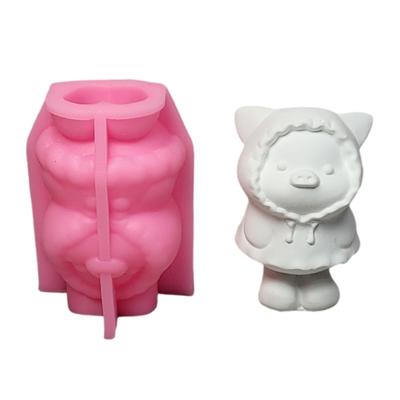 3D Pig Molds Casting Molds Plasters Molds Animal Silicone Mould Ornament Molds Castings Molds Epoxy Resin Molds