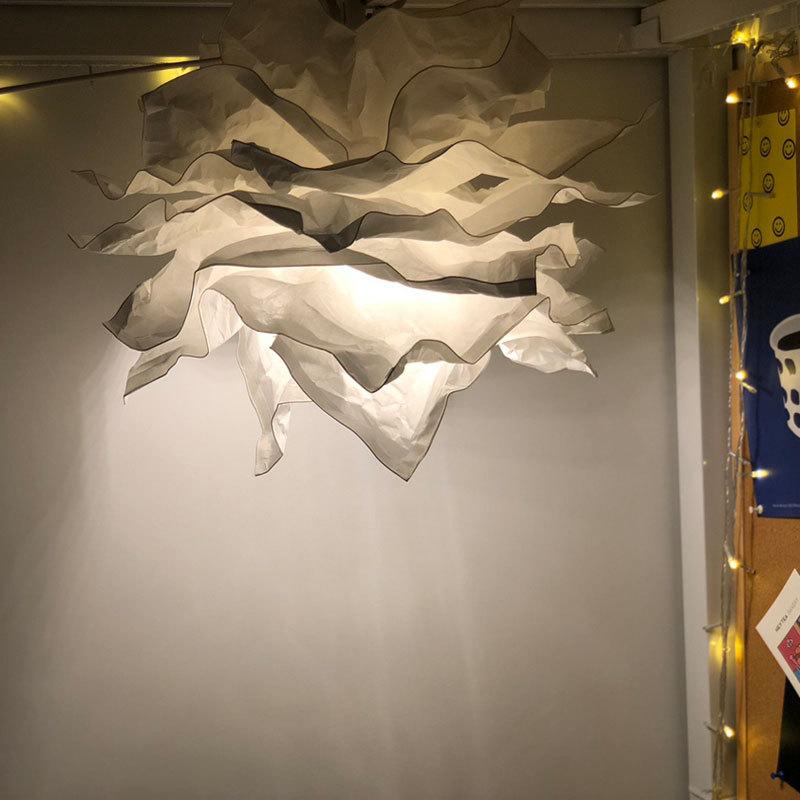 1 st Konst DIY Molnlampa Skärm Blomma Ljus Skärm Taklampskärm Dekoration