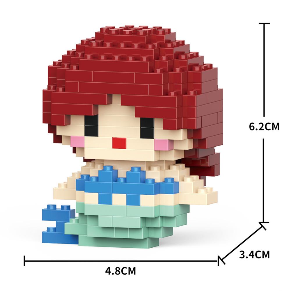 Cartoon Anime  Blocks Kuromi My Melody Cinnamoroll Mouse Building Blocks Doll Toy Kids Birthday Gift