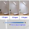 LED Desk Lamp Foldable Dimmable Touch Table Lamp DC5V USB Powered Table Light 6000K Night Light Touch Dimming Portable Lamp
