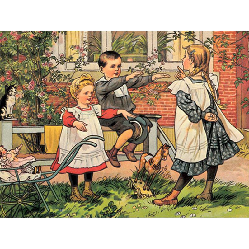 5D Diy Diamond Painting Landscape Garden Child Cross Stitch Kits Full Round Drill Embroidery Mosaic Art Picture Home Decor Gift