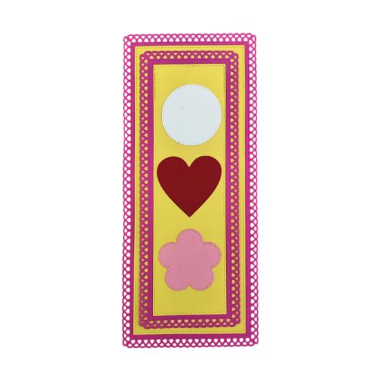 Cutter Mold, with Flower Heart Circle Hollow Pattern Cutting Dies, Manual Die-Cutting Machines Embellishment Patch, for DIY Crafts