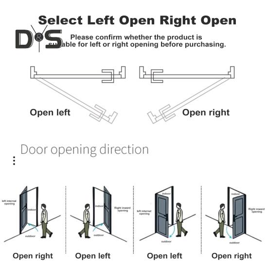 Automatyczny samozamykacz do drzwi bramowych W pełni regulowany Mocny, nośny, uniwersalny, prosty montaż Akcesoria do samozamykaczy do drzwi