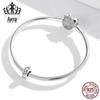 Pure Heart Sterling Silver Zircon Bracelet with Heart-Shaped Spacer Beads