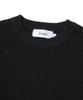 KNITTED [Nitied X Fashion Planet] Cotton Waffle Round Knit Black