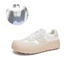 Leather Little White Shoes Women's Spring 2025 New Flat Baseplate Shoes Women's Casual Versatile Women's Shoes Platform German Training Shoes Women's