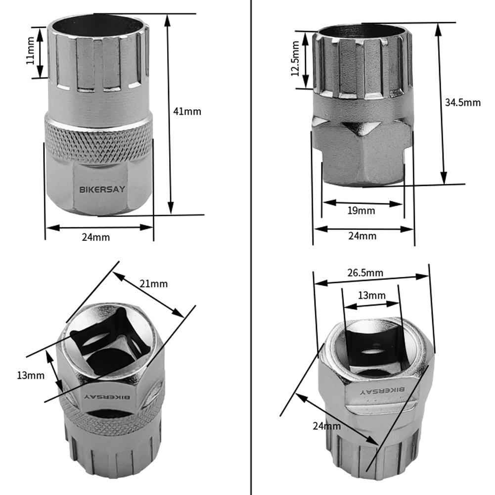 Bicycle Freewheel Flywheel Lockring Cassette Remover MTB Bike Crank Extractor Remover Removal Tool Cycling Repair Service Tools