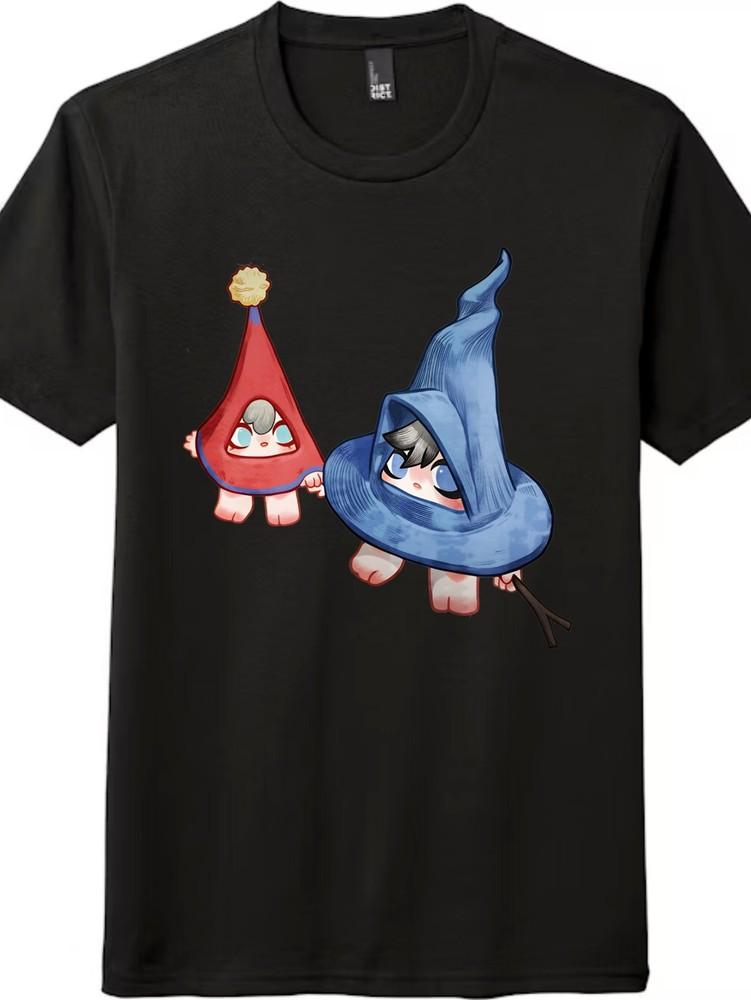 

Cute Pop Mart Little Hat Character T-Shirt|Trendy Anime-Style Casual Graphic Tee 2XL