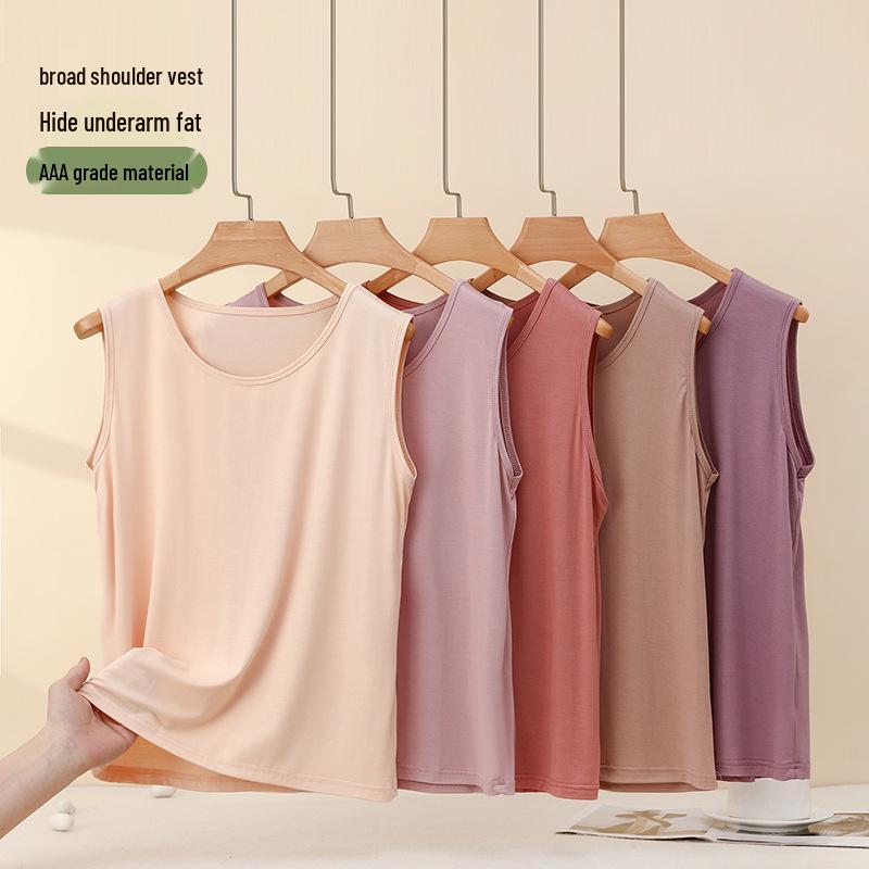 

Modal Plus Size Women’s Sleeveless Camisole Vest – Spring/Summer Loose Fit XL [115-130 jin]