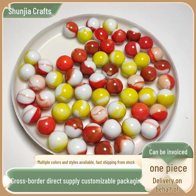 

Nostalgic Yo-Yo Colored Glass Marbles, 14mm & 16mm Balls, Small Pack