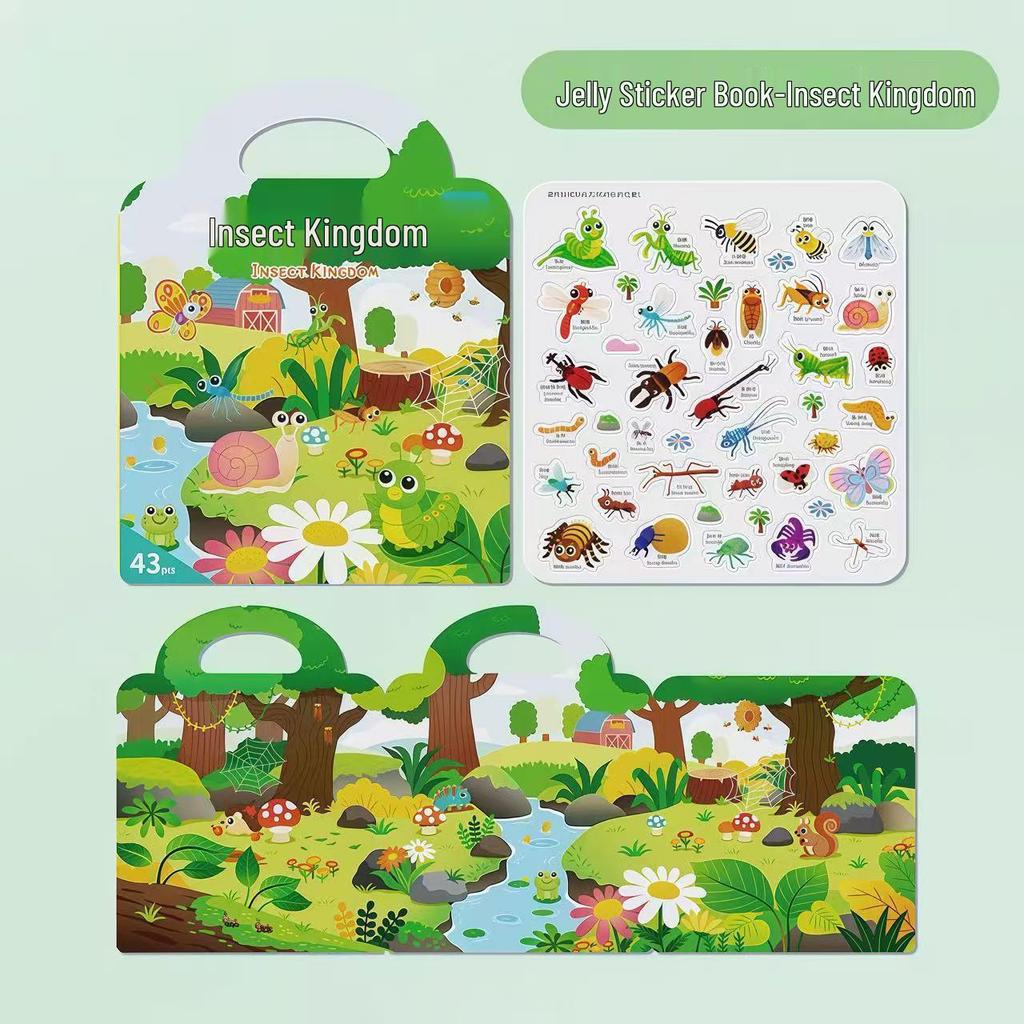 Baby's Tear-Resistant Jelly Sticker Book: Construction Vehicles 0-3 Years