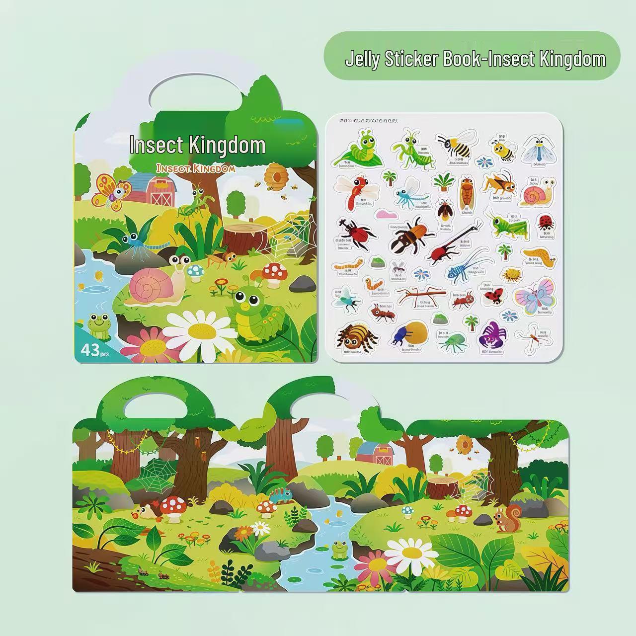 

Children s Reusable Sticker Book: Early Education Cartoon Toy