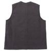 NIGEL CABOURN FRENCH WORK VEST HEMP Men's Charcoal Gray 48 Best 48 Charcoal grayUsed