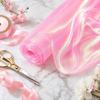 Iridescent Organza Stof, 59 Tommer Bredt Holografisk Gennemsigtigt Gaze, Letvægts Organza til Bryllups- & Halloween-Dekoration, Fotografi Baggrund, DIY Kjole