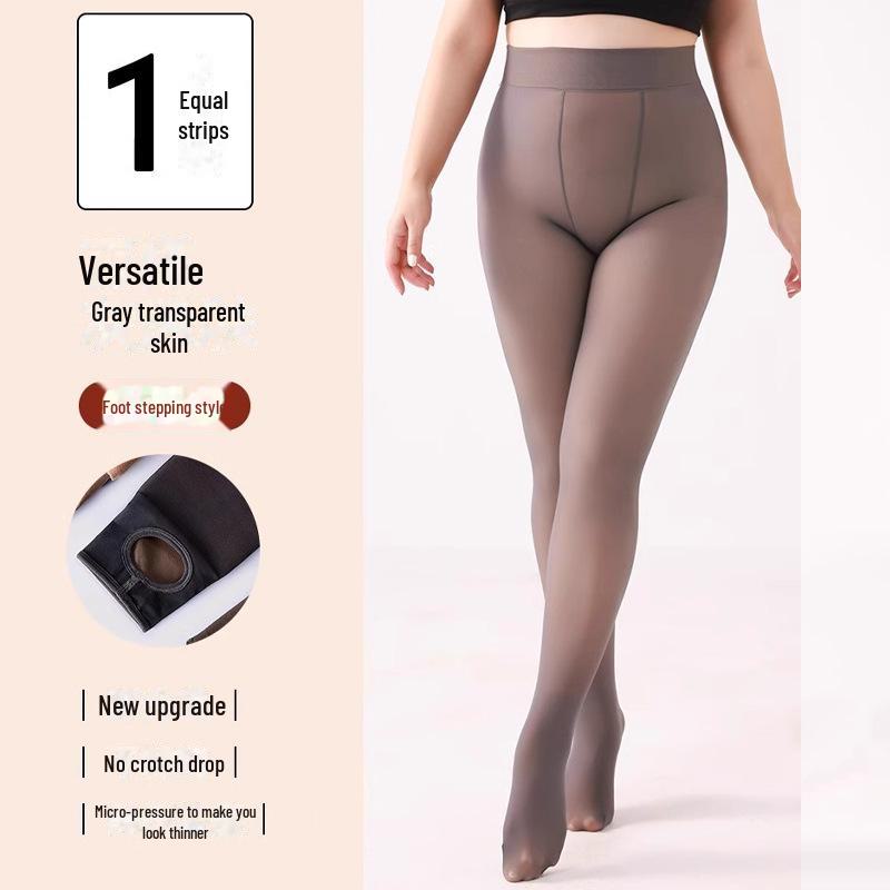 

Черные прозрачные колготки больших размеров с бархатной подкладкой — идеально подходят для весны, осени и зимы — подходят для людей весом до 200 фунтов 90g lint-free, stepping on the foot серый