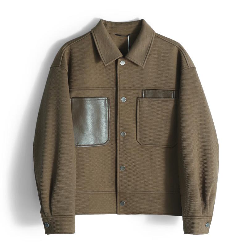 

Mind Bridge Men s Textured Loose-Fit Long Sleeve Jacket 2XL