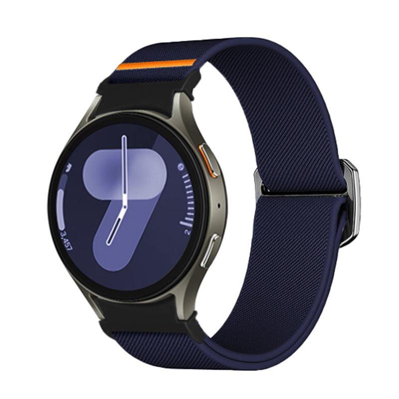Band For Samsung Galaxy Watch 7 FE 5 Pro 4 6 Classic 44mm 40mm No Gaps Nylon Braided Sport Bracelet Correa Galaxy Watch 7 Strap