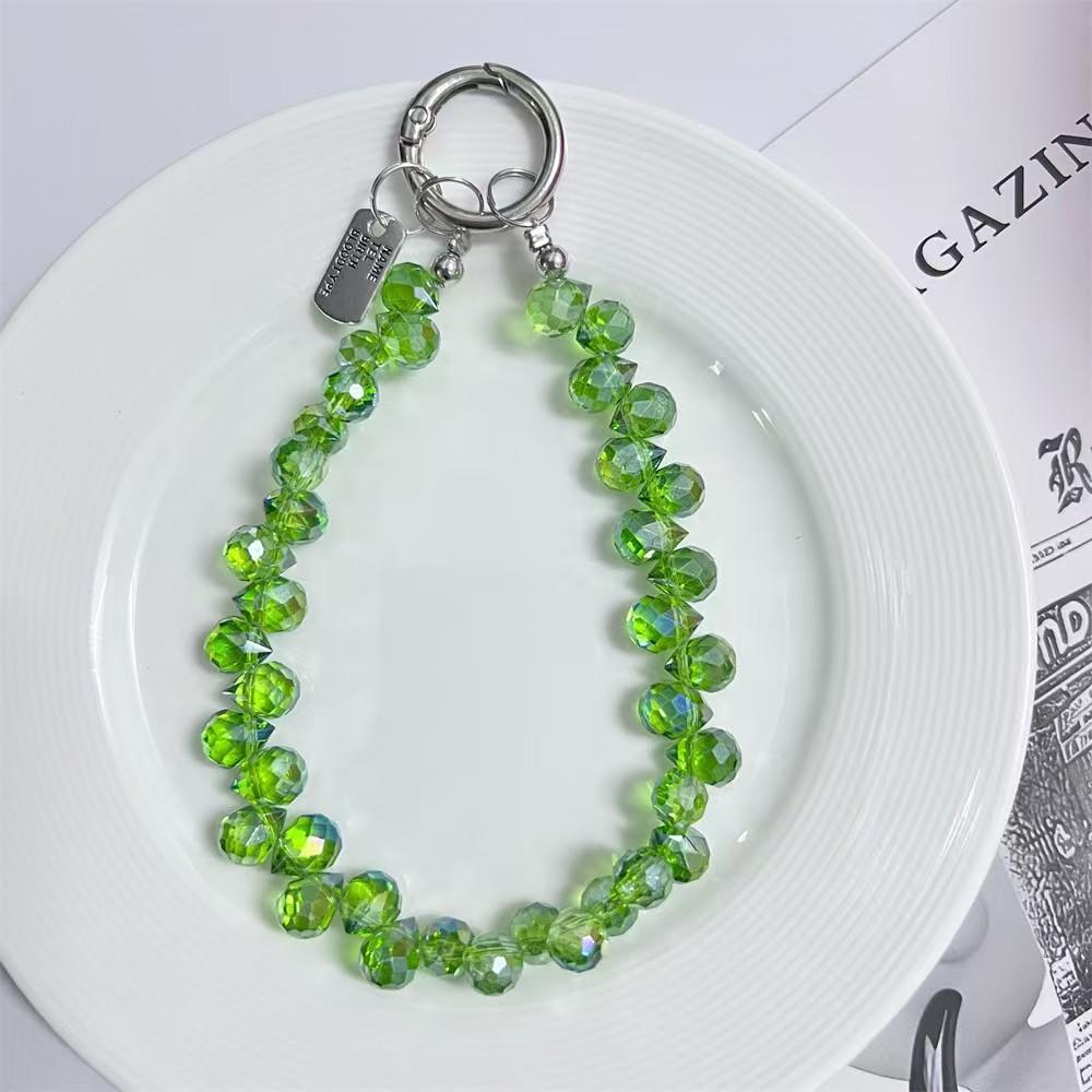 In Stock: Crystal Wrist Phone Strap with Charm Keychain Accessories