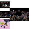Tablero de Papel para Pintar Paisaje Nocturno con Arte Mágico Rasca Premium Para Actividades Educativas Atractivas
