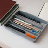 3 Compartments Utensil Organizer Tray Non-Slip Flatware Organizer  Kitchen Drawers