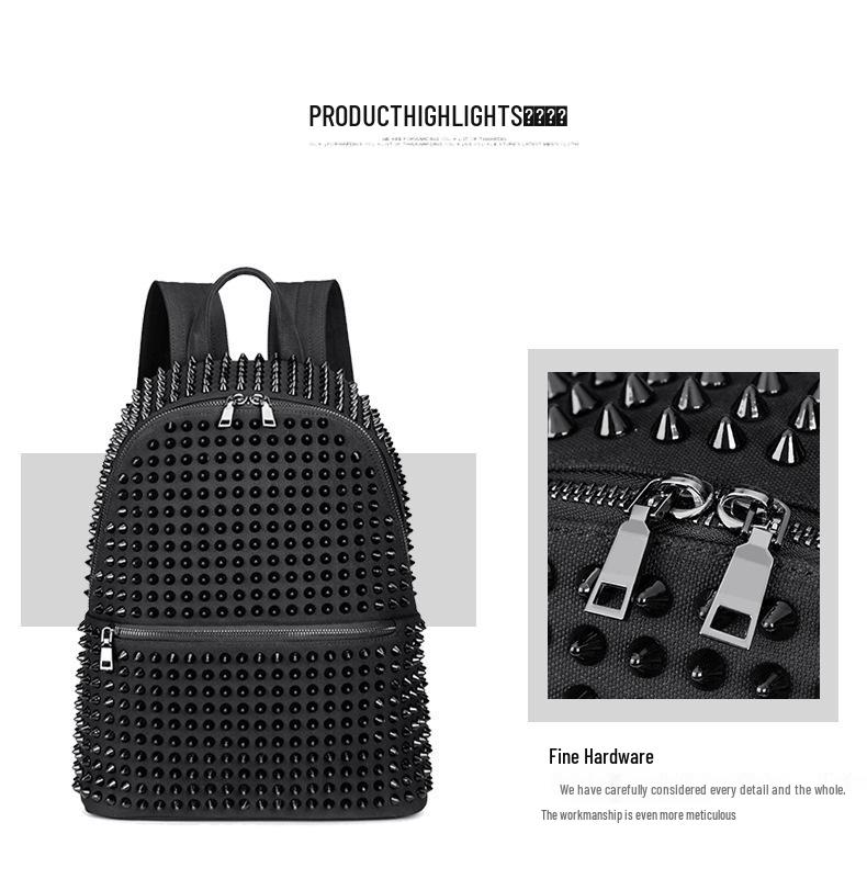 Women's High-End Rivet Backpack 2025 - Large Capacity, Korean Style
