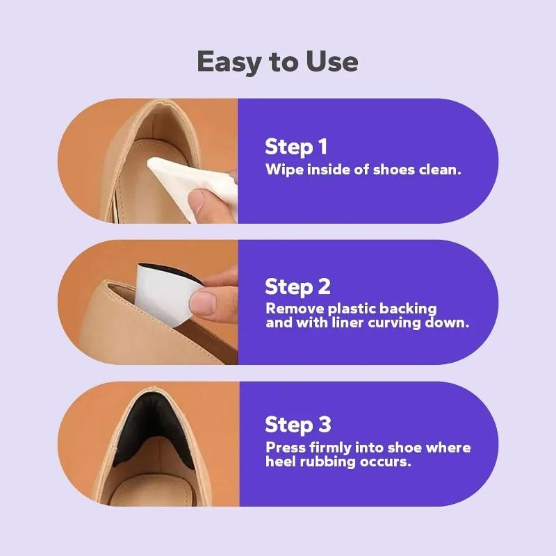 Soft Adhesive Heel Pads Adjustable Anti-slip Heel Stickers Pain Relief Foot Care Protector Inserts