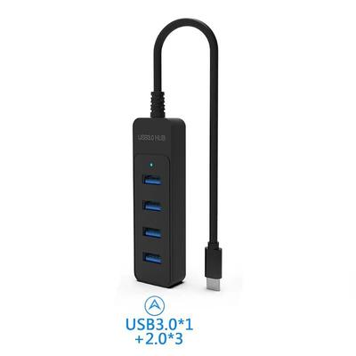 USB 3.0 Power Adapter 4 Ports Multi USB Splitter Hub USB Hub 2.0 Type C HUB Multiple Expander High Speed For Computer Accessorie