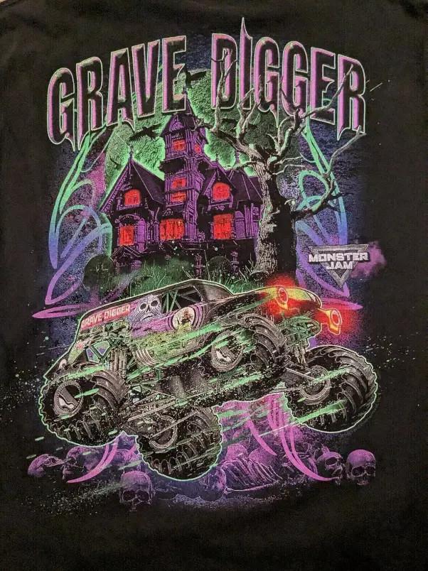 Grave Digger Monster Gift For Fan Black T Shirt Full Size S5XL Unisex T-Shirt M