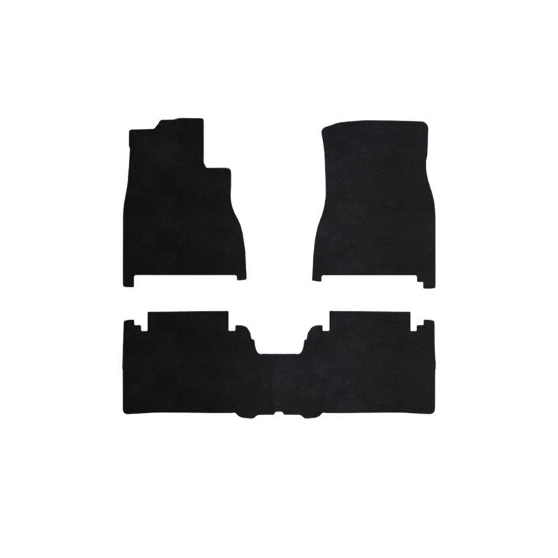 Compatible BMW 5 Series (2018-2023) Black Nylon Floor Mats - Full Coverage, Dirt-Resistant