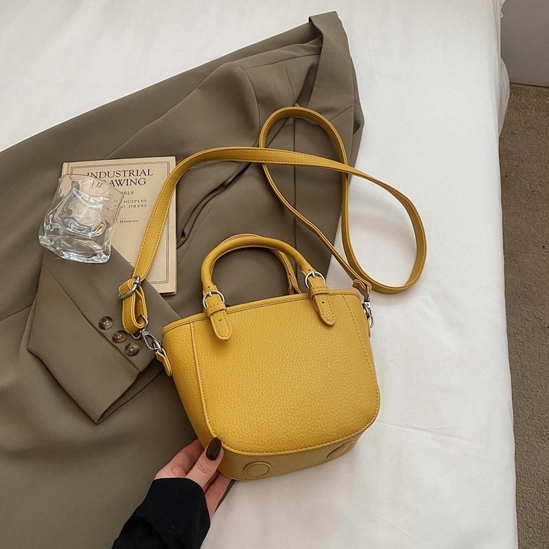 Premium Sense Simple Portable Small Bag Women's 2025 New Versatile Shoulder Bucket Bag Messenger Bag