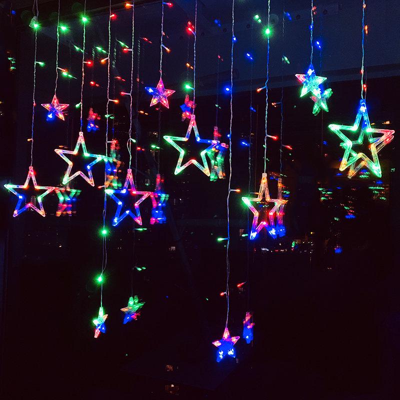 Sternenklare LED Lichterkette - Mond- und Sternzimmerdekoration