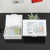 1PC Frosted Clear Flip Storage Box Large Capacity Dustproof Organizer for Wardrobe Underwear Socks Clothes Organization