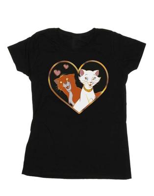 Womens/Ladies The Aristocats Heart Cotton T-Shirt